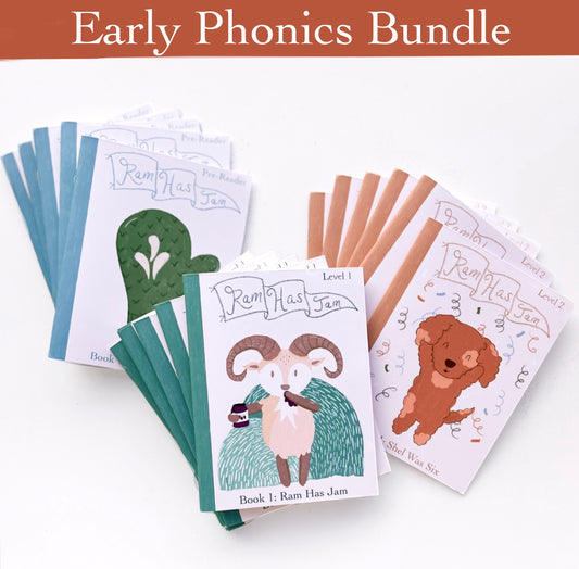 BUNDLE - Ram Has Jam Beginner Reader Books -Three Set Bundle - 22 Books Total