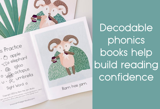 Decodable Learn to Read Beginner Books Set 1 - Ram Has Jam 8 Book Set