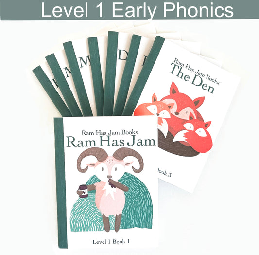 Level 1 Phonetic Early Readers - Ram Has Jam 8 Book Set
