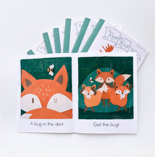 Decodable Learn to Read Beginner Books Set 1 - Ram Has Jam 8 Book Set