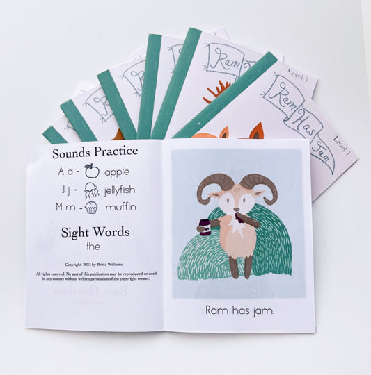 Level 1 Phonetic Early Readers - Ram Has Jam 8 Book Set